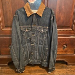 Lucky Brand corduroy collared jean jacket